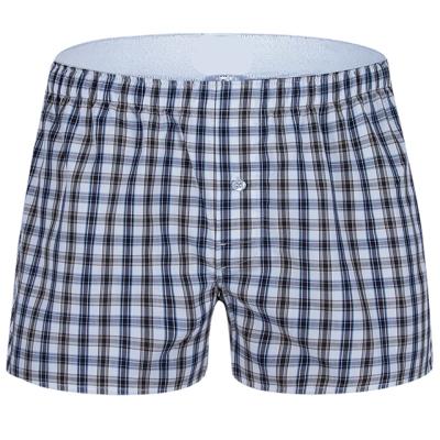 China Home Antibacterial Leisure Waist Men's Shorts Most Popular Plaid Loose Men's Boxer High Rise Shorts for sale