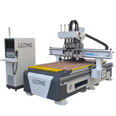 China Hotels Wood Acrylic Stone Metal 3 4 5 Head CNC Pneumatic Engraving Router 1325 for sale