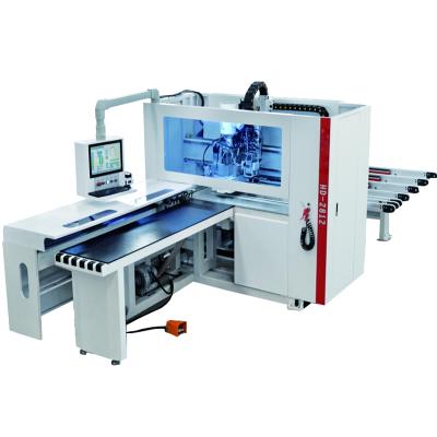 China Hotels CNC 6 Sided Drilling Machine With Vertical And Horizontal Drill Bag For PVC MDF Wood Panel CNC Hole Grooving Slotting Router for sale