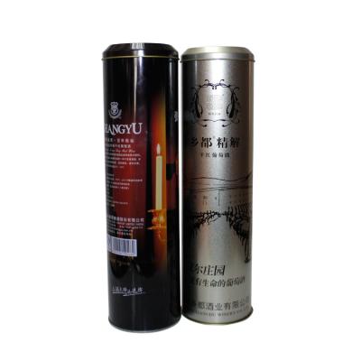 China Custom Printed Luxury Beverage Packaging Wine Gift Tin Box , Metal Tin Box Wine for sale