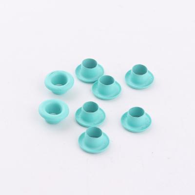 China Garment accessories supply custom cyan color metal small grommet and grommet eyelets for garment accessories for sale