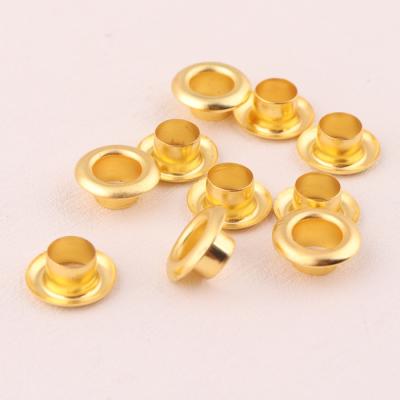 China Garment supplies factory wholesale gold color 6mm metal bag grommet grommet eyelets and eyelets small factory wholesale for sale