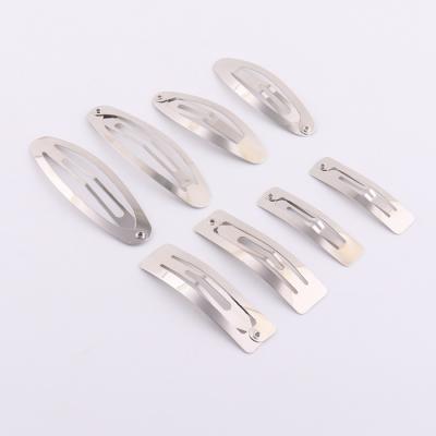 China Hair accessories clip wholesale 60mm oval shape metal snap hair clip for hair accessories for sale