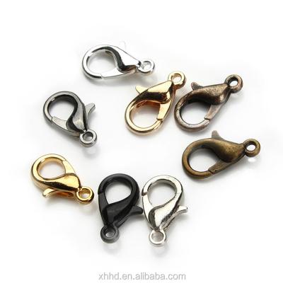 China Jewelry Making Fashion Jewelry Findings Alloy Antique Bronze Gold Silver Lobster Clasp Hooks For Necklace Bracelet Chain for sale