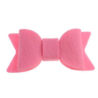 China Chinese wholesale boutique newborn diy pink hair accessories little newborn baby felt hair bows for sale