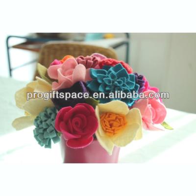 China Bulk Flower Home Decor Eco Friendly Handmade Felt Flower Home Decor Made in China for sale