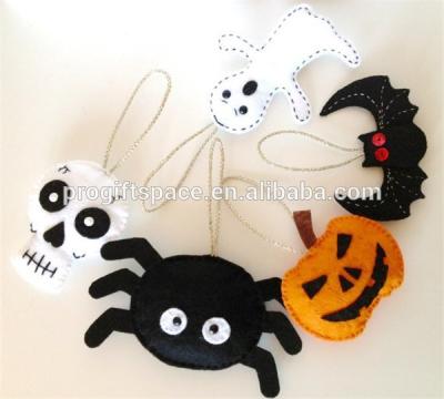 China Felt Purse 2018 Felt Halloween Ornament Halloween Decoration Felt Pumpkin Felt Skull Made in China for sale