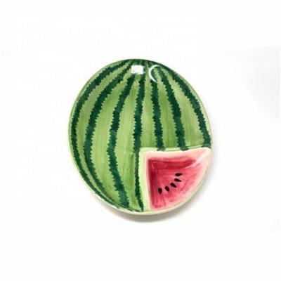 China Beautiful viable watermelon chip and ceramic dip tray/dish for sale