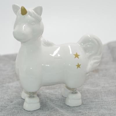 China Save the Money Bank Manufacturing Custom Cute Animal Design Ceramic Coin Piggy Bank for sale