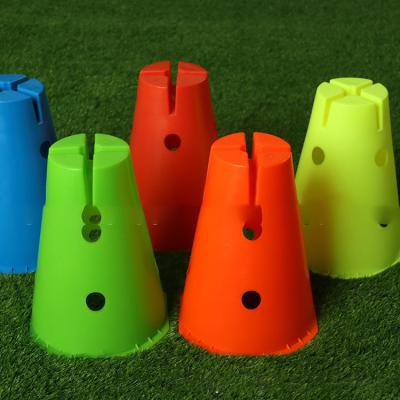 China Solid Color Popular Popular Hot Selling Cavity With Holes To Insert Obstacle Bars Equipment Agility Football Wholesale Cone for sale