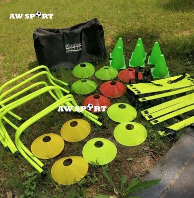 China For All Sport Field Marker Hot Selling Custom Agility Ladder And Cones Speed ​​Agility Circles Disc Cones Kit Football Training Sport Racks Equipment for sale