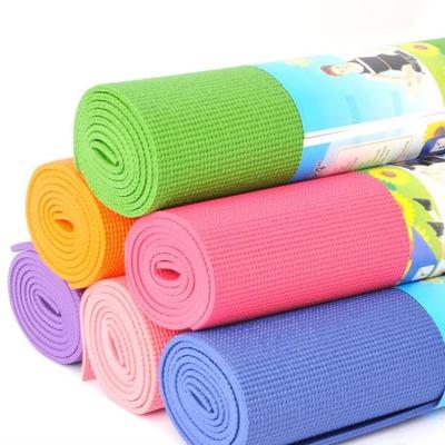 China Fashion PVC 3mm Health Sport Gym Lose Weight Fitness Exercise Protection Women Sports Yoga Mat Anti Slip Environment Friendly Mat for sale