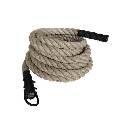 China Outdoor Climbing Fitness Training Gym Rope Home Hemp Battle Rope Arm Strength Training Rope Climbing Physical Training Explosive Strength for sale