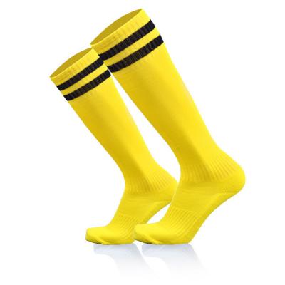 China Manufacturers Breathable Soccer Socks Custom Adult Kids Non-slip Tube Long Over The Knee Socks Student Striped Sports Socks for sale