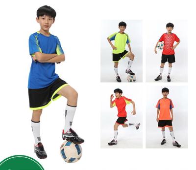 China Latest Hot Selling Sets Moisture Wicking Breathable Children's Basketball Soccer Running Uniforms Short Suits for sale