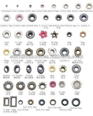 China 11mm Diameter Nickel Free Bras Iron Nickel Plating Metal Shoe Supplies Grommets Grommets for sale