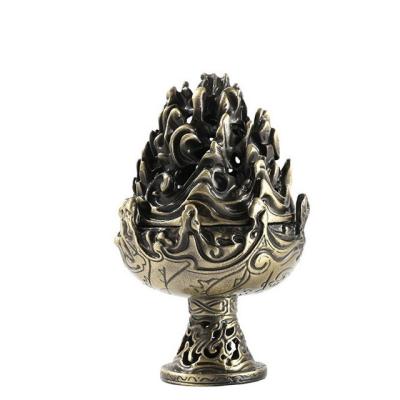 China Chinese hot selling popular boshan incense censer with 2 copper and bronze colors in medium size for sale