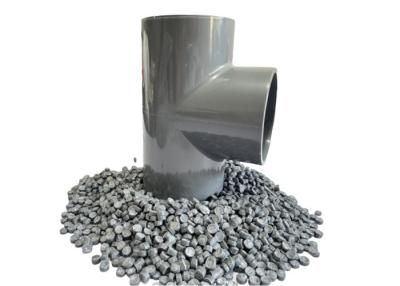 China UPVC Plastic Raw Material Injection Grade Compound Pellets For Pipe Fittings Sewage Pipe Fitting Compound for sale