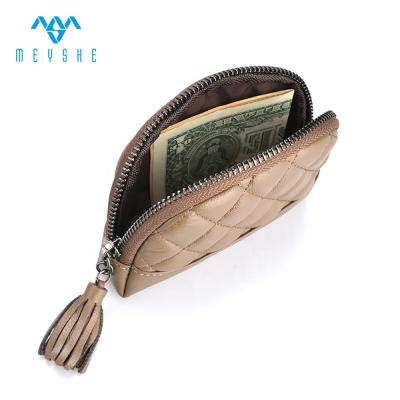 China NATIONAL hot sale fashion lady high quality brown genuine leather purse for sale