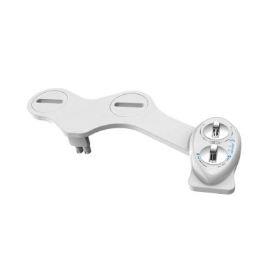 China One of the spouts specially for Women HaoEhhl OEM/ODM Super Slim and Slim Double Wash Spouts Non-electric Mechanical Toilet Bidet Attachment Left Hand Bidet for sale