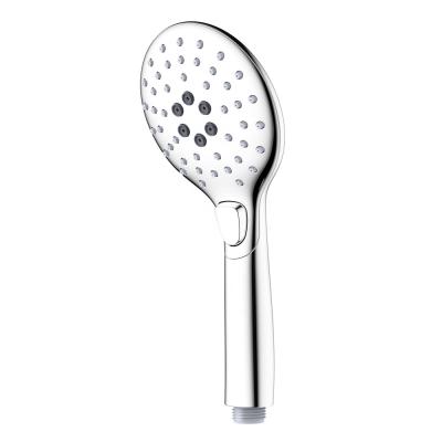 China Without Diverter HaoEhhl OEM/ODM Hot Sale Hand Shower 3 Functions Chrome Plated ABS Plastic Rainfall Shower Head for sale