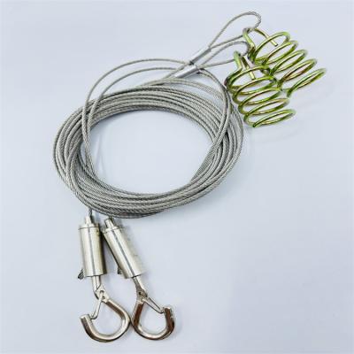 China Rope 1.5mm Stainless Steel 7x7 Wire Rope Cable With Loop And Adjustment On Both Ends for sale