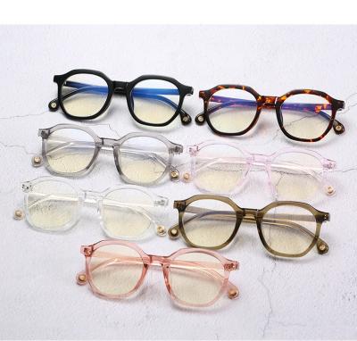 China Blue Light Blocking 2021 Fashionable Hexagonal Blue Hexagonal Anti Light Glass TR90 Computer Blue Light Blocking Glasses UMI for sale