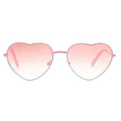 China Cute Heart UMI Metal Heart Shape Sun Glasses Anti-glare Thin Comfortable Glass HD Glasses For Kids for sale