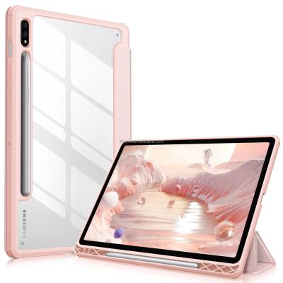 China Samsung Galaxy Tab S7 T730 T735/S7 Plus T970 T975 /S8 Plus X800 Cover Transparent Clear Shockproof Dustproof Cover 12.4 Inch Back Shockproof Case for sale