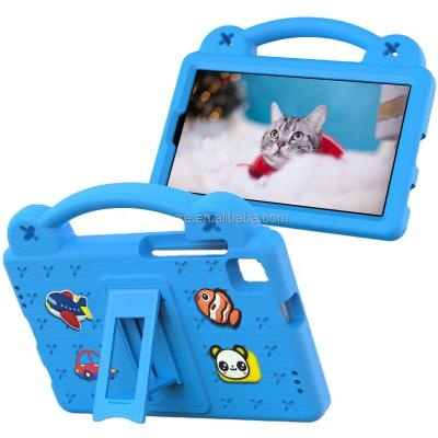 China Factory Direct Supply Wholesale Lightweight Kid Cartoon Silicone Tablet Cover Case For NokiaT20 10.36 2021 With Kickstand And Shoulder Strap for sale