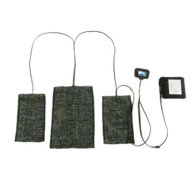 China Various clothing such as new warm smart clothing heating vest, 7.4V 4400mah battery heating pad, DC straight head/far infrared carbon fiber heating sheet/heat pad for sale