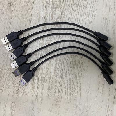 China Air Conditioning Apparel Fan DC 3.8*1.4 Customized Female USB/DC Adapter Connection Line Busbar Fan Extension Cable For Air Conditioning Suit Fan Available for sale