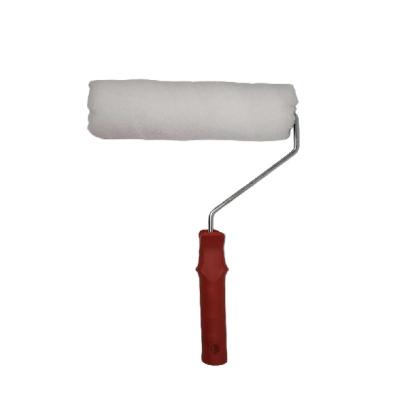 China Plastic Paint Roller White Frame Polyester Paint Handle In Brush Maker for sale