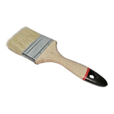 China 3 Inch Painting Hair Brush Set With Black And Red Tail Handle Bristle Wood Brushes for sale