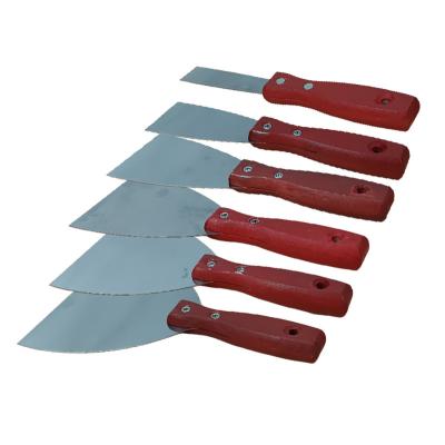 China Shovel Home Improvement Tools 3inch Stainless Steel Putty Knife With Red Handle for sale