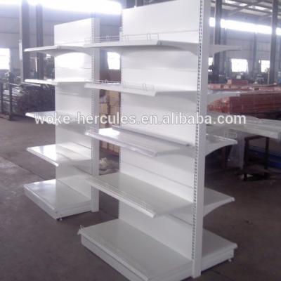 China double sided shelf/metal supermarket shelves for sale