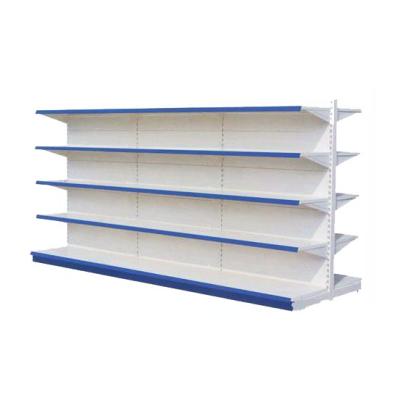 China Single Sided Supermarket Slatwall Gondola Shelving for sale