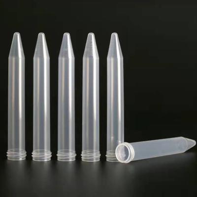 China PE/PP/PS Flat Bottom Plastic Test Tube With Screw Cap KS-D for sale