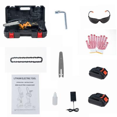 China Wood Saw Factory wholesale brushless two electric one punch model lithium battery chain saw wood cutting lithium battery chain saw for sale