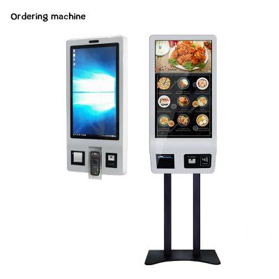 China 10.1 Inch Indoor Capacitive Screen Self Order Kiosk POS For Restaurant Or Hotel Payment Bill Acceptor With Stand for sale