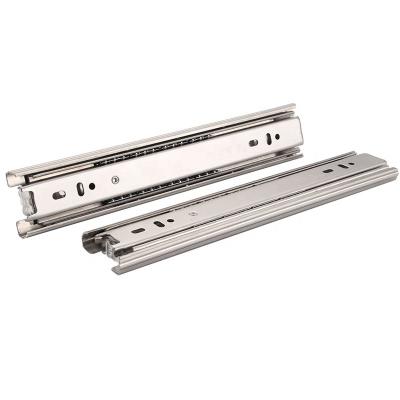 China Heavy Duty Storage Drawers 35mm 45mm drawer runners stainless steel ball bearing concealed undermount slides jieyang hardware smoothly rails for sale