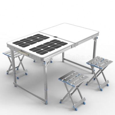 China Waterproof E Table Picnic Solar Folding Table For Travel for sale