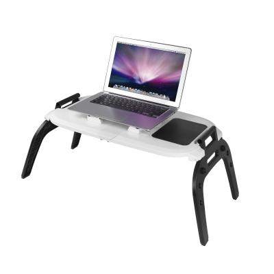 China Wholesale Cooling Foldable Folding Table Computer Pad Study Table Adjustable ABS Foldable Laptop Table for sale