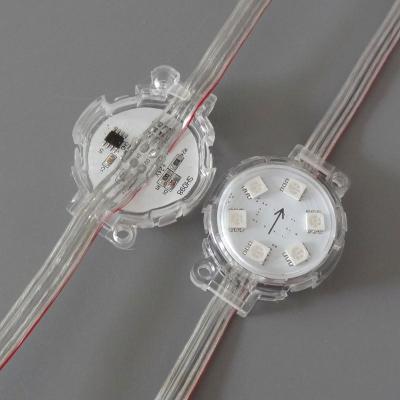 China Theme Park 200LM Diameter 24V LED Light Fireproof Dot DMX Control Smart LED Mini Module 40mm for sale