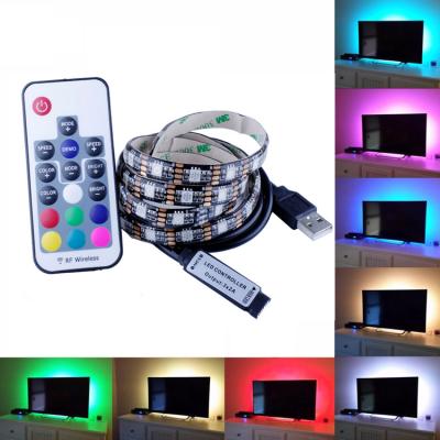 China Residential USB Mood Light For TV With Remote Control RGB Led 5050 TV Backlight Strip 3528 for sale