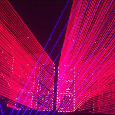 China Theme Park Eight Eyes 8X300Mw Laser DMX512 Stage Effect DJ Disco Ball Dance Floor Red Light Christmas Decoration Good for sale