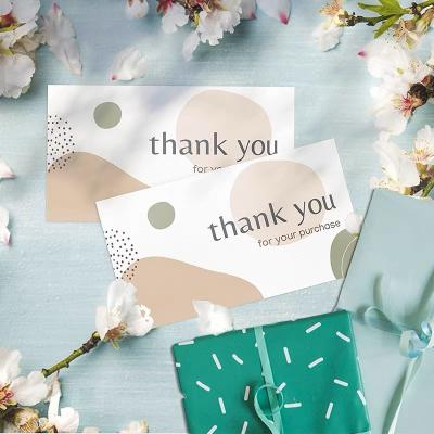 China Gift.Shopping.Food.Candy. Agriculture Customized Paper Colorful Thank You Cards Printing Professional Customer Insert Paper Cards Custom Business Cards for sale