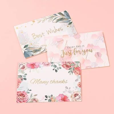 China New Europe Style Custom Design Personalized Wedding Card Business Thank You Card Birthday Greeting Card for sale