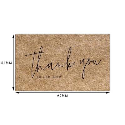 China Gift.Shopping.Food.Candy. Custom Agriculture Kraft Paper Wedding Thank You For Your Shopping Cards Printing Design For Businesses Greeting Thank You Cards for sale