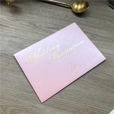 China Rose Gold Metallic Foil Logo Business Postcard Wedding Thank Low Moq Europe High Quality Luxury Custom You Card for sale